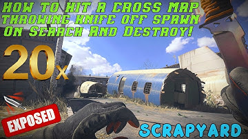 HOW TO HIT A CROSS MAP THROWING KNIFE OFF SPAWN ON SCRAPYARD! | Call Of Duty Modern Warfare