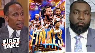 FIRST TAKE | "I'm a Knicks FAN all of my life" - Stephen A on J. Brunson sweep Cavs to reach Finals