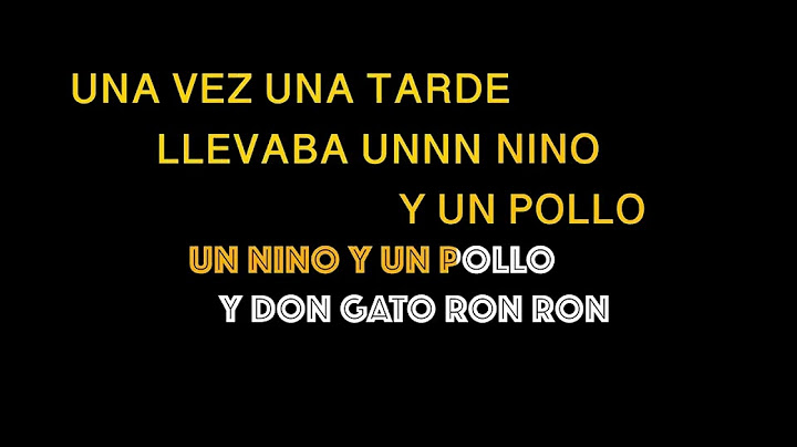 GATO RON RON KARAOKE DINA BOLUARTE