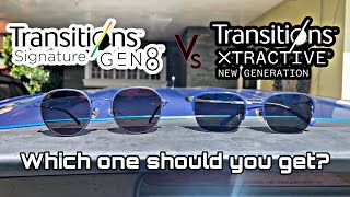 Essilor Transitions Xtractive \u0026 Transitions Signature Gen 8 Comparison