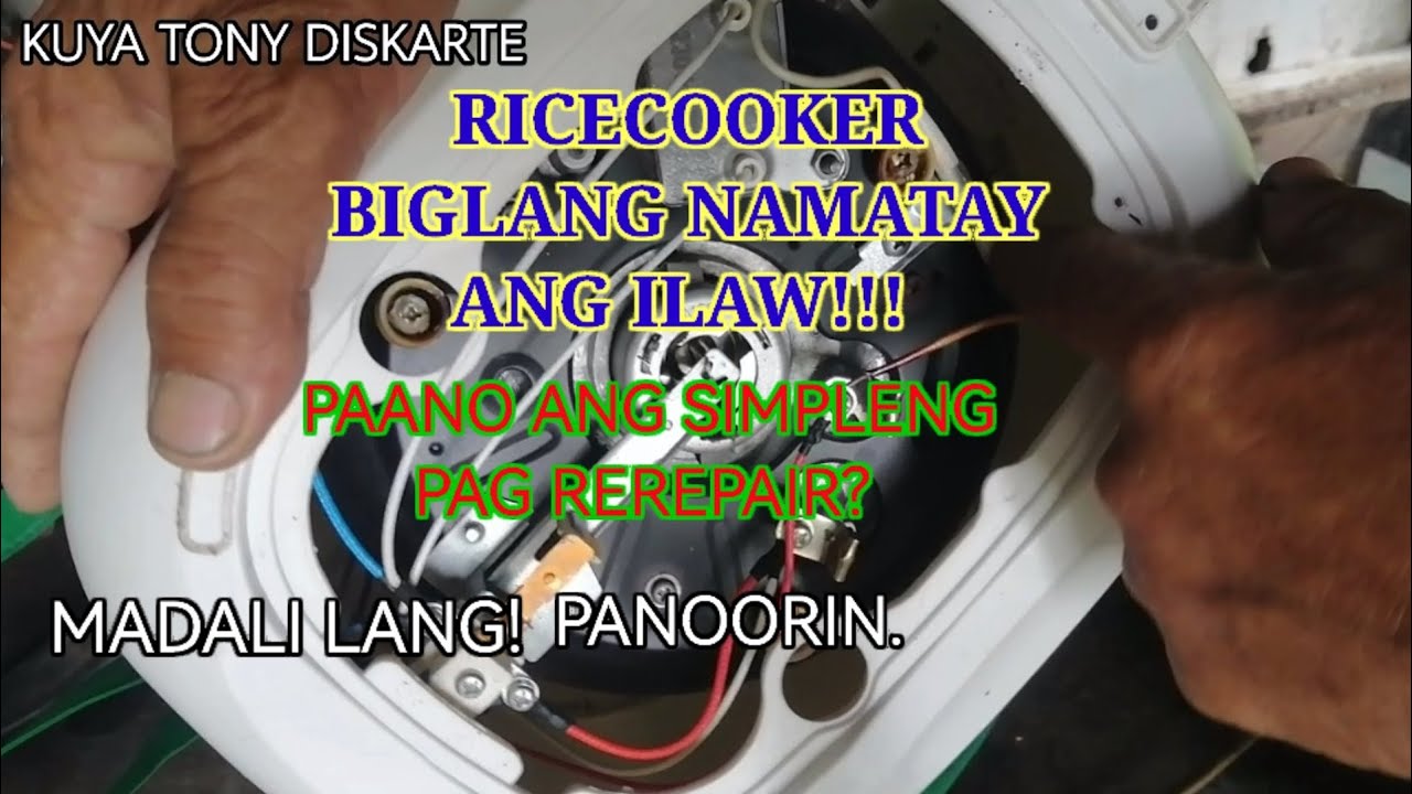 RICECOOKER BIGLANG NAMATAY ANG ILAW, SINAING HILAW!