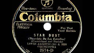 1931 Louis Armstrong - Star Dust Resimi
