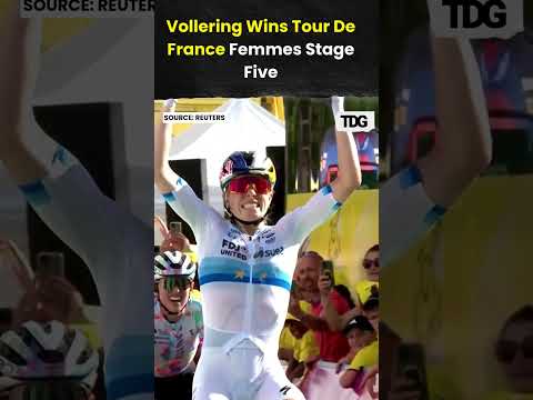 Video Vollering Wins Tour De France Femmes Stage 5 | Reusser Retains Yellow Jersey