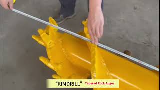 #drillingrig Tapered rock auger drilling screw for bored piling
