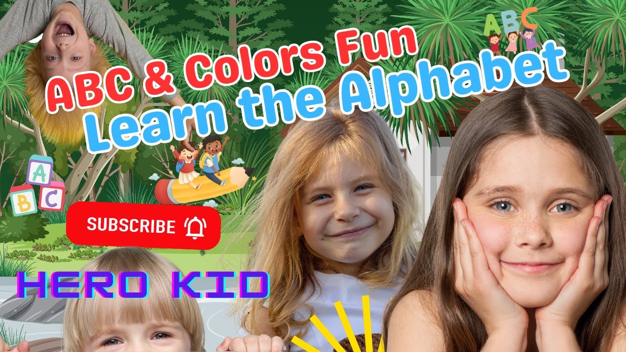 ABC & Colors Fun Song for Kids! | Learn the Alphabet with Colors | Sing ...