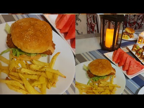 15TH  RAMADAAN  DELICIOUS IFTAR CHICKEN  BURGERS/ AFUR AAD U MACAAN OO FUDUD  DAWASHO WACAN