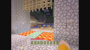 Minecraft 360 1.7.3!!! Pistons and a Lava Bridge!