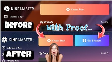 How To Enable " Get Project " Option 😱 In Kinemaster || With Live Proof || For IOS & Android ||
