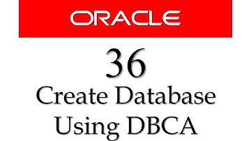SQL tutorial 36: how to create database using database configuration assistant DBCA
