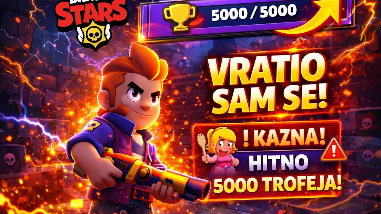 Vrato sam se🔥😈... Amina mi daje zadatke(daje kaznu) idem do 5000 trofeja😭😭😭