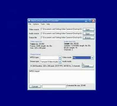 iptvlab.co.uk. - Creating H.264/TS  files with MainConcept
