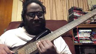 All blues 6string bass w backing track