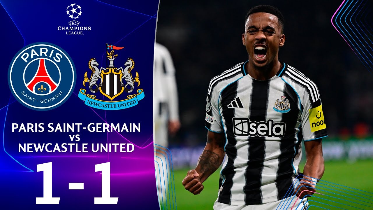 ПСЖ — Ньюкасл | 1-1 | Обзор матча | Лига чемпионов УЕФА 2025/26 | ПСЖ Ньюкасл