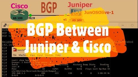 How to configure BGP Between Cisco and Juniper Router | Cli Differences | Cisco_Juniper