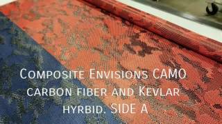 Camo carbon kevlar hybrids