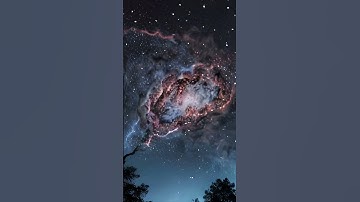 Space Travel To Watch Veil Nebula Close To Exoplanet (Space 4K Shorts Version)