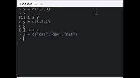 Introduction to R Programming: Vectors Part 1 (R Tutorial 4)