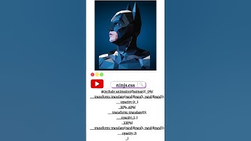 Batman using HTML CSS | Code On Telegram #html #shortvideo #youtube #coding #batman
