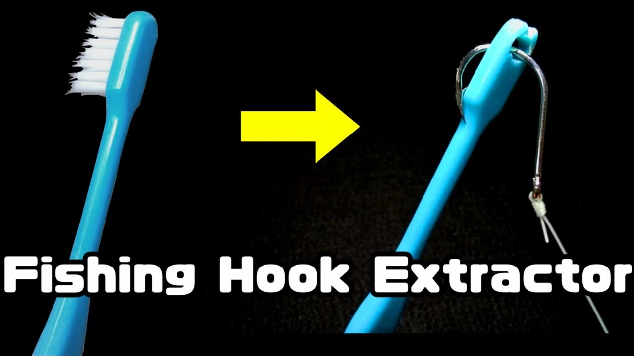 DIY Fishing: This toothbrush can easily remove fishhooks. Fishing