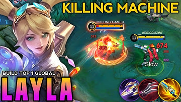 WTF DAMAGE! THIS LAYLA NEW SEASON BEST DAMAGE BUILD AND EMBLEM - MLBB