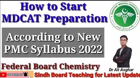 How to Start MDCAT Preparation "According to New PMC Syllabus 2022"