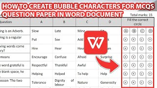 How to Create Bubble Alphabets in word document by two ways