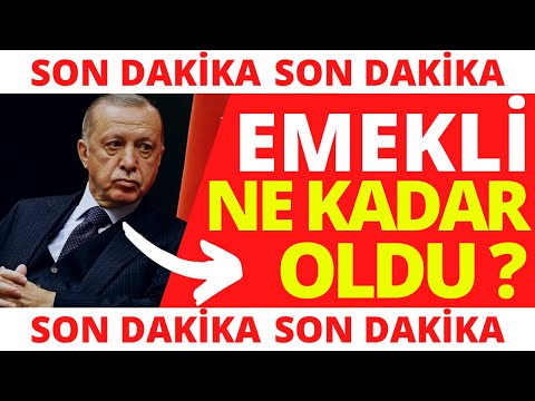 EMEKLİ MAAŞI ZAMMI 2022 - 4A SSK, 4B BAĞKUR EMEKLİ ! EMEKLİYE MÜJDE SON DAKİKA !