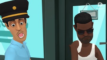 [My Plotagon Movie] Man Throws a Box of Crack Cocaine at a Police Officer and Goes to Jail