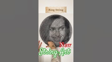 How To Make Your Ringstring Portrait Better/String Art Portrait Thread Art #shorts #art