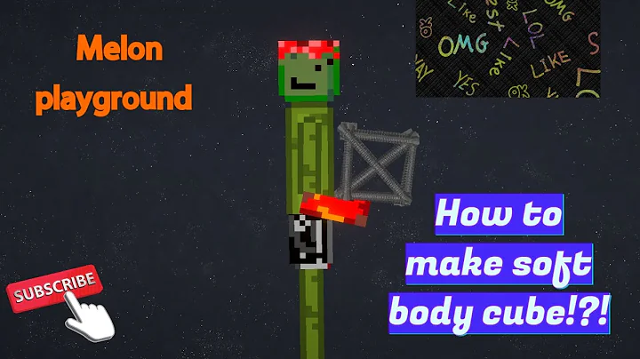 How to make a soft body cube in melon playground?!?|MANIAC gaming thx to @jeriv6813