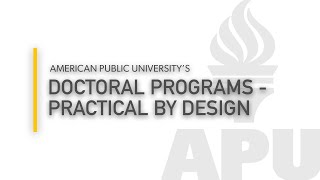 APU’s Doctoral Programs – Practical by Design | American Public University screenshot 5