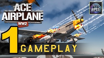 Ace Airplane 1945 WW2 Poly War – Gameplay Walkthrough Part 1 (Levels 1-5) [iOS, Android]