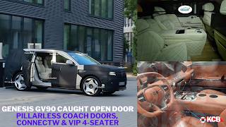 Genesis GV90 Caught Open Door: Pillarless Coach Doors, ConnectW & VIP 4-Seater Revealed!