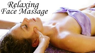 Relaxing Face & Head Massage Therapy Techniques, How to for Neck Pain & Headaches, ASMR