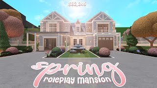 Bloxburg : Spring Roleplay Mansion 🌷🌼 (EXTERIOR) 83k ~ House Build