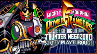 Thunder Megazord Story Mode Playthrough - Power Rangers The Fighting Edition - No Commentary
