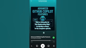 Advance GitHub CoPilot Features #TheEngineeringEdge #SpotifyPodcast #GithubCopilot #AdvanceFeatures