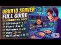 Ubuntu Server Full Setup Guide for Beginners | SSH, Firewall, Hostname, Users &amp; Monitoring