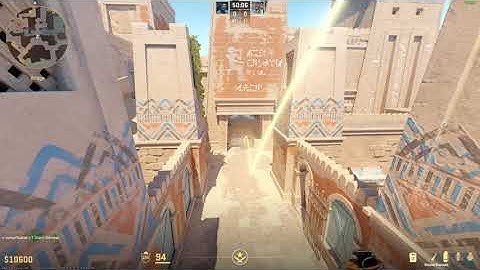 CS2 Anubis | NO BS, T side smokes for A, B and MID from one position in under 2 minutes (check desc)