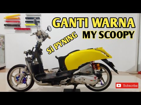 WRAPPING SCOOPY  WARNA KUNING  STIKER  BAHAN ORACAL YouTube