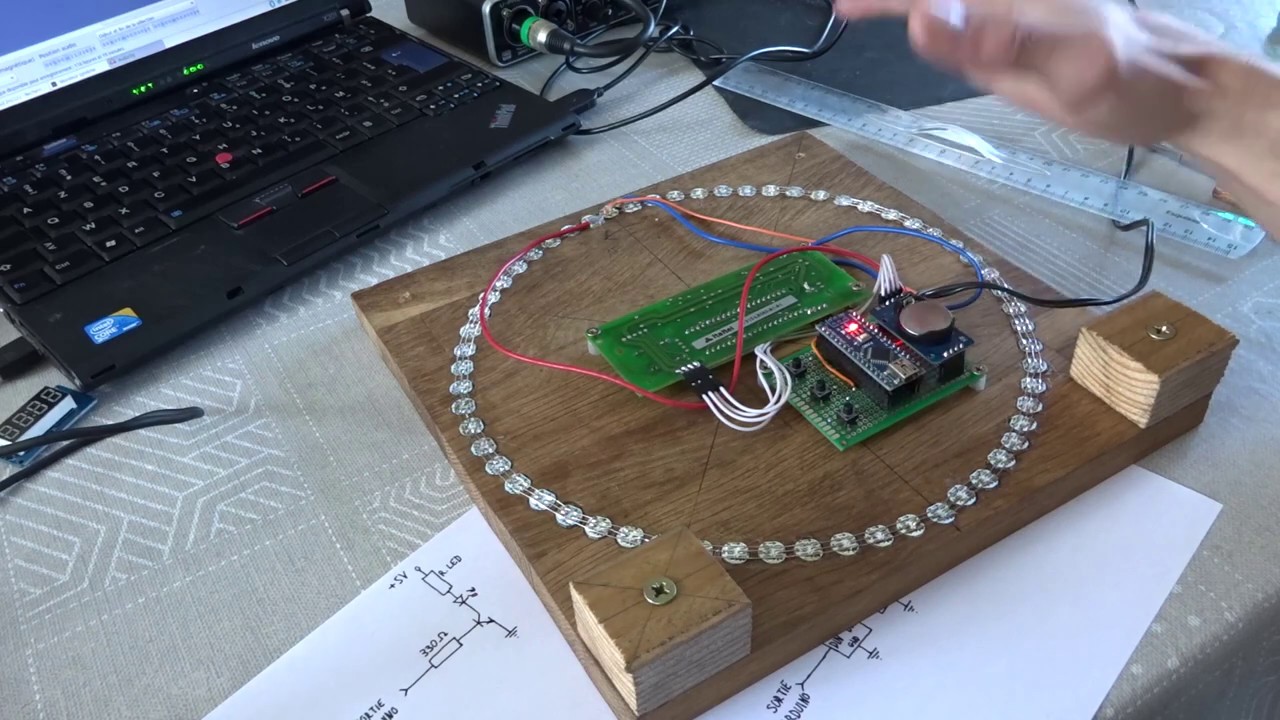 Horloge DIY 7 segments Arduino + DS3231+SAA1063 et WS2812B - YouTube