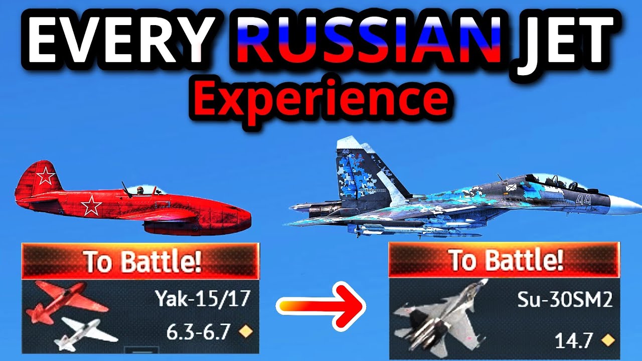 1 KILL IN EVERY RUSSIAN JET EXPERIENCE (lowtier to Toptier 2026)