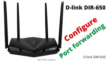 How to configure Port forwarding in dlink 650