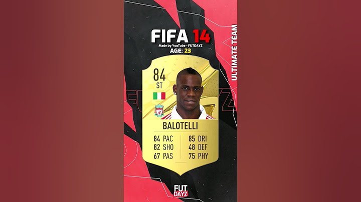 Balotelli FIFA EVOLUTION FIFA 10 - FIFA 23