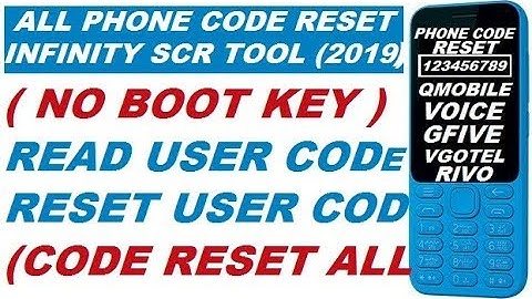 INFINITY BOX SCR TOOL (2019) PHONES /QMOBILE /VOICE /VGOTEL /GFIVE /RIVO (NO BOOT KEY) RESET CODE.