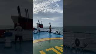 di atas Kapal Ferry dari Pelabuhan Bakauheni ke Pelabuhan Merak