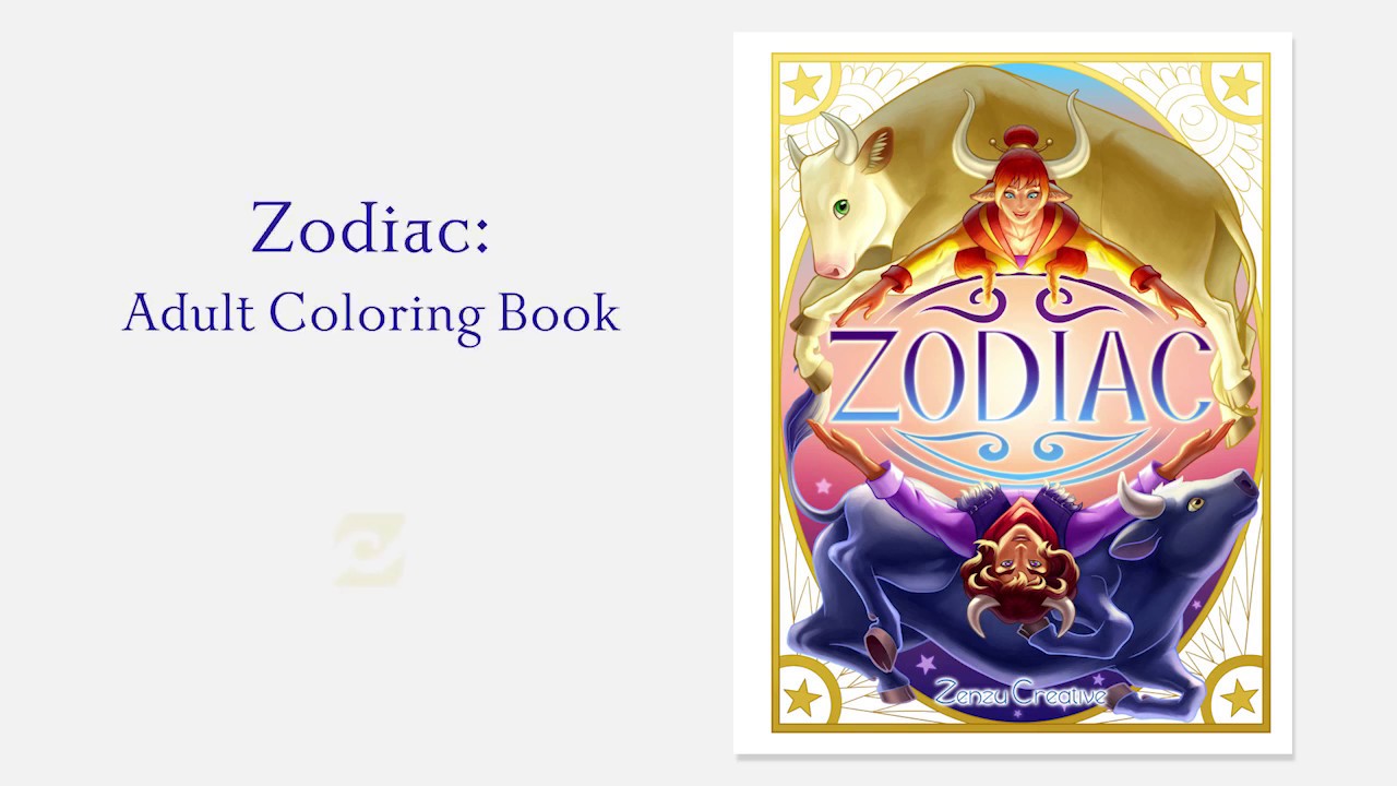 Download Zodiac: Adult Coloring Book Flip Through - YouTube