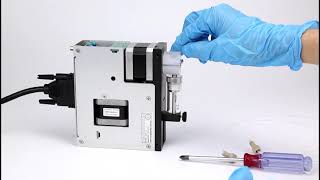 Industrial Syringe Pump MSP1 CX' Valve & Syringe Installation