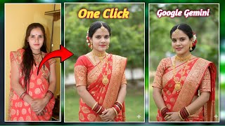 &quot;Google Gemini App Se Saree Change Kaise Kare | Best Saree Photo Editing Tricks 2025&quot;