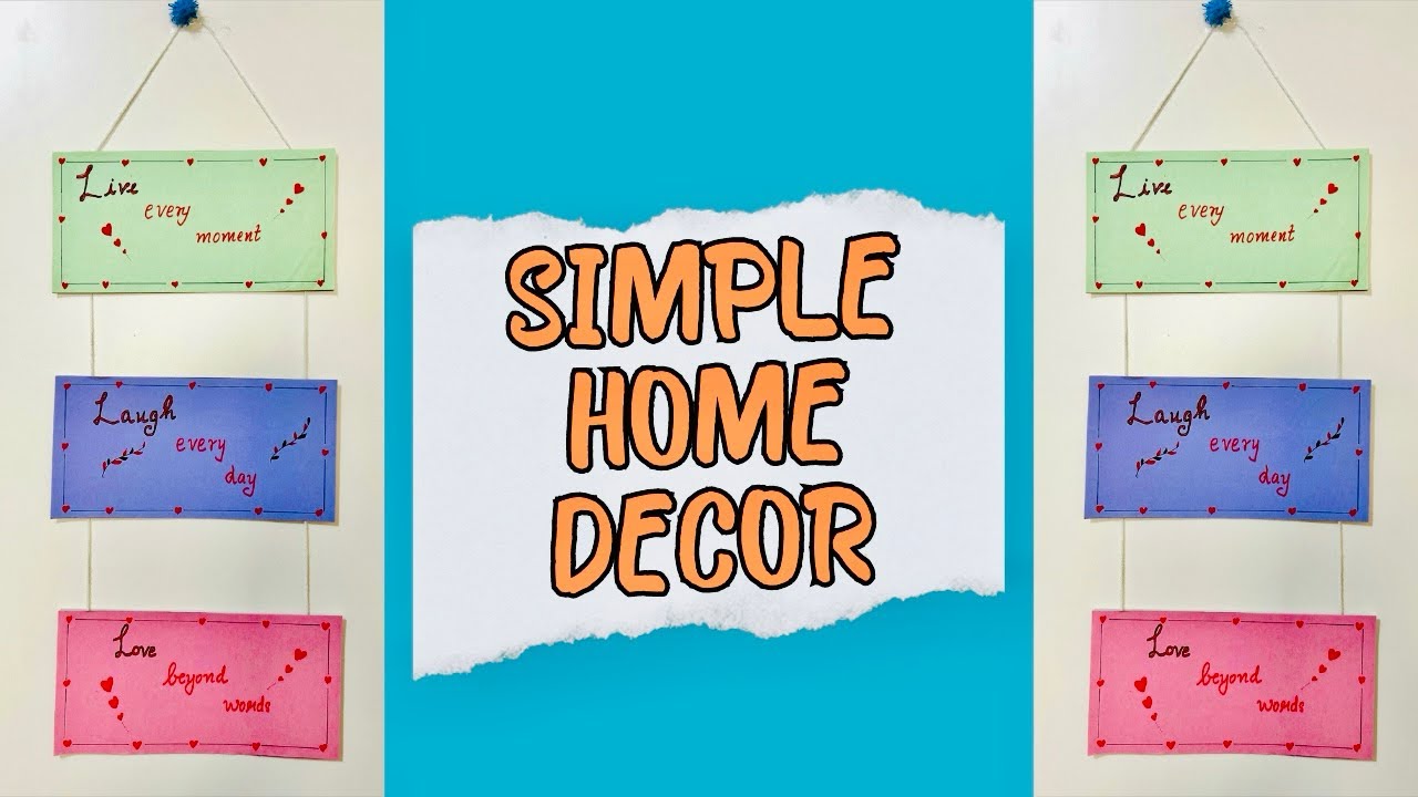DIYSimple Home DecorDecor For Living RoomWall Hanging Decor For Living RoomHappy Quotes